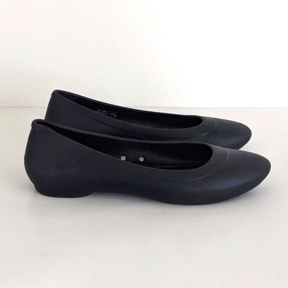 CROCS Shoes - Crocs Lina Black Almond Toe Flats 6